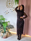 Abito Zaira – Tulle animalier drappeggiato