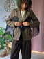 Blazer Dora – Check con frange