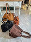 Borsa Cannes – Shopper in suede morbido con pochette
