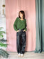 Pantalone Curved Barrel Eco Leather