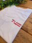 T-shirt ricamata "tipo ansia e sapone"