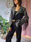 Blazer Dora – Check con frange