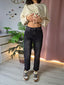 Jeans Basic Mom cod. 5415 Black Délavé