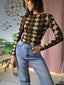 Maglia Celine-Check – Eleganza british in misto cashmere