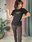 T-Shirt Ricamata "sei proprio veramente guarda"